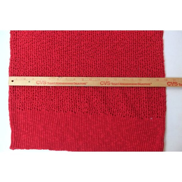Torrid Red Cable Loose Knit Warm Cozy Sweater Pullover Sz 1 14-16 NEW - Picture 13 of 15